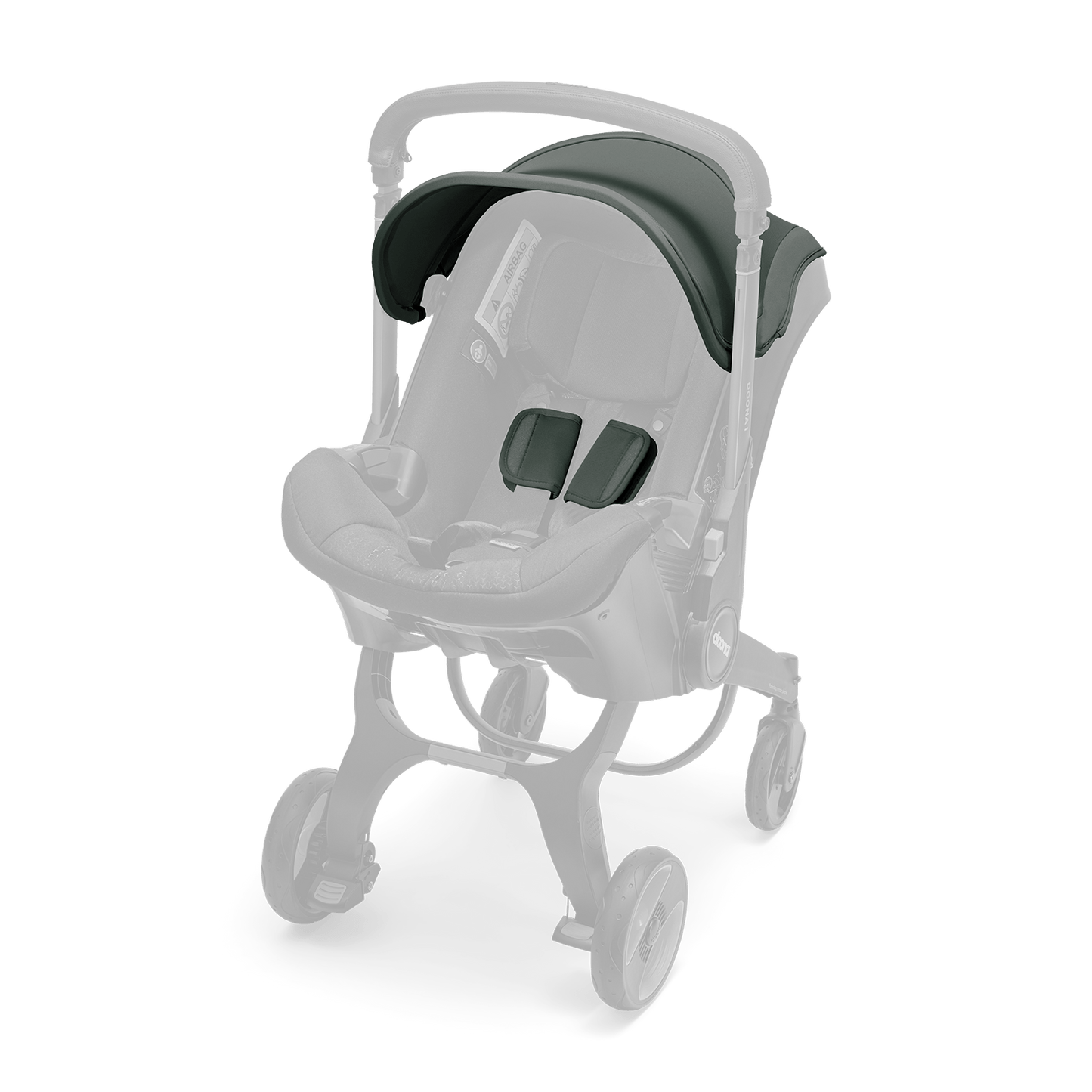 Doona i Canopy & Protège Harnaisr - Slate Green